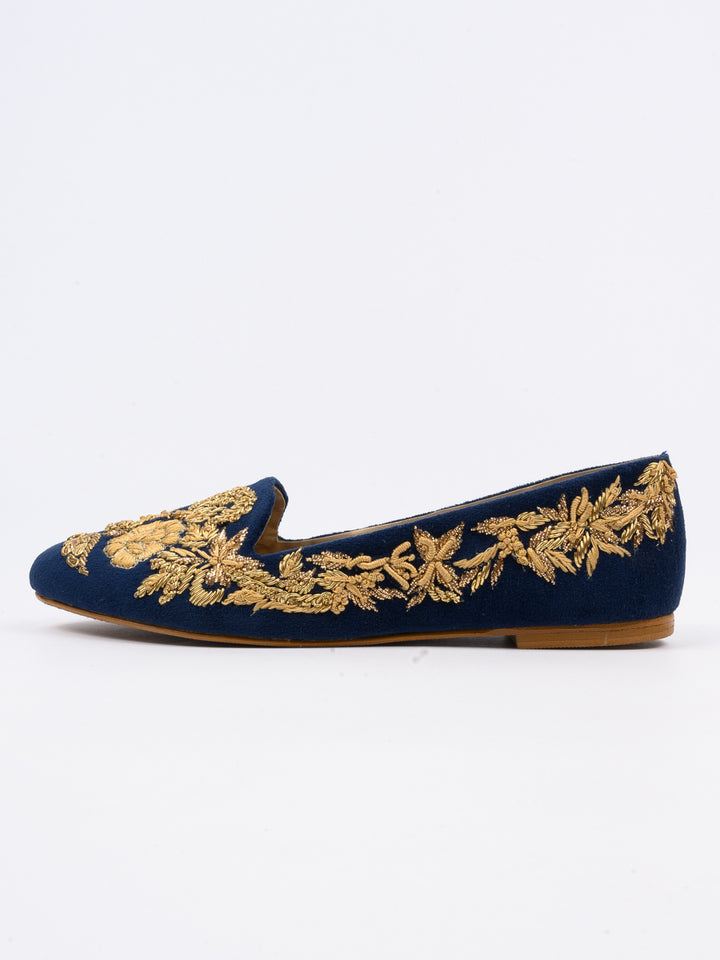 Blue Fancy Pumps For Women's (6611723616279)