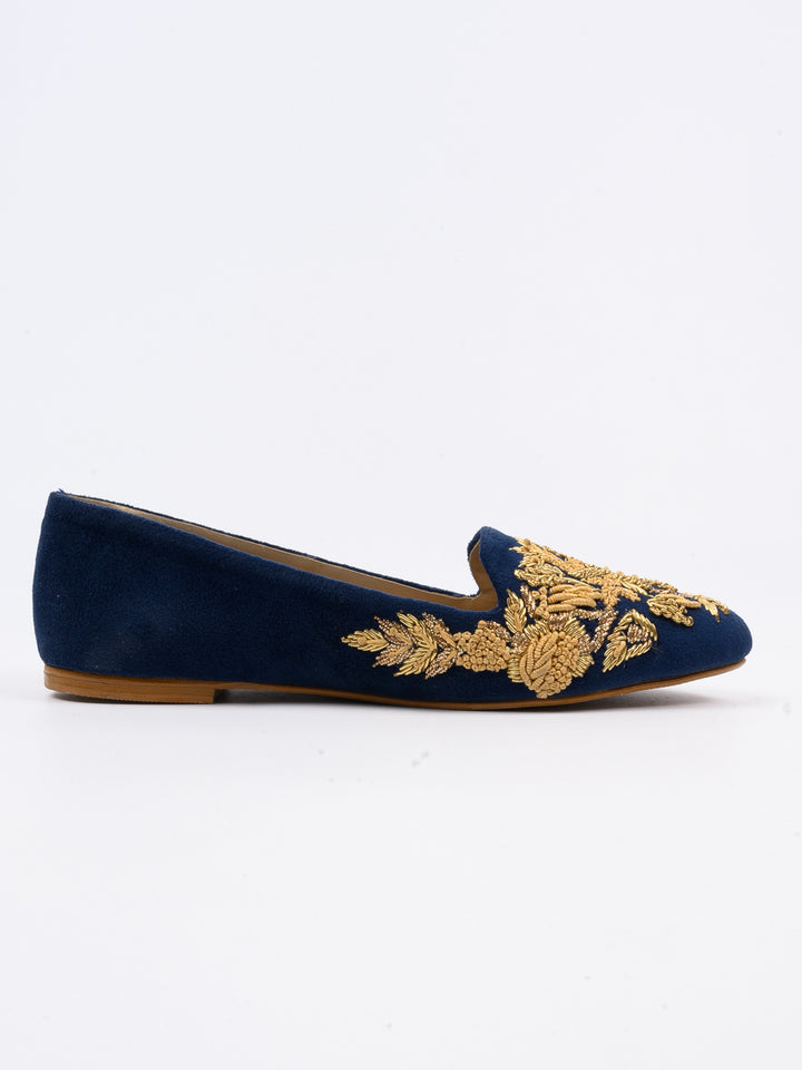 Blue Fancy Pumps For Women's (6611723616279)