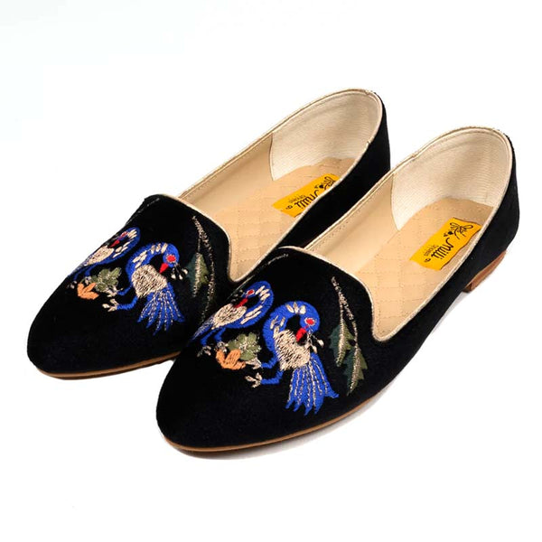 Black Peacock Casual Pumps