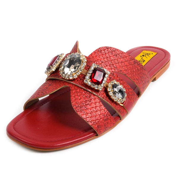 Maroon Fancy synthetic Slippers For Women's