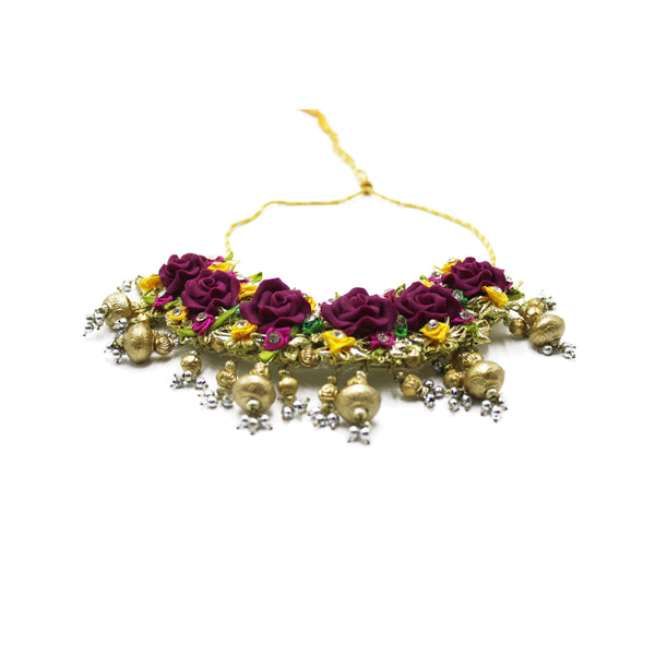 Magenta Gota Gulband Necklace